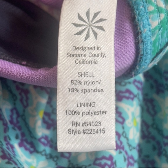 Athleta Paisley Waist Two Pattern Swim Skirt Small - Picture 9 of 12